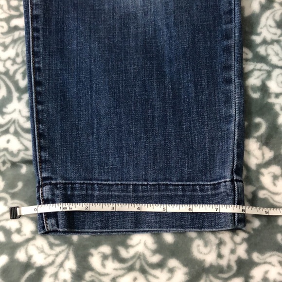 Chico's Platinum Straight Crop Blue Jeans Size 2 - Picture 6 of 13